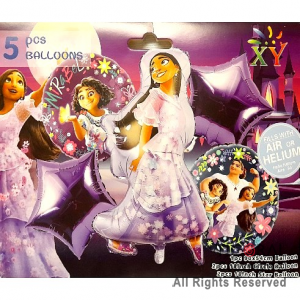 SET DE GLOBOS METALIZADO MIRABEL 5 UNIDADES 